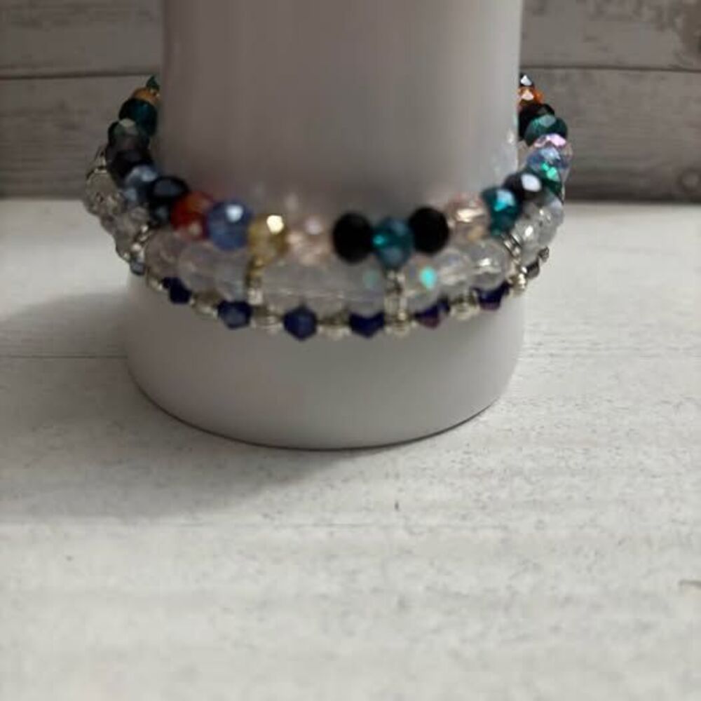 Handmade Beaded Bracelet Stack 0275